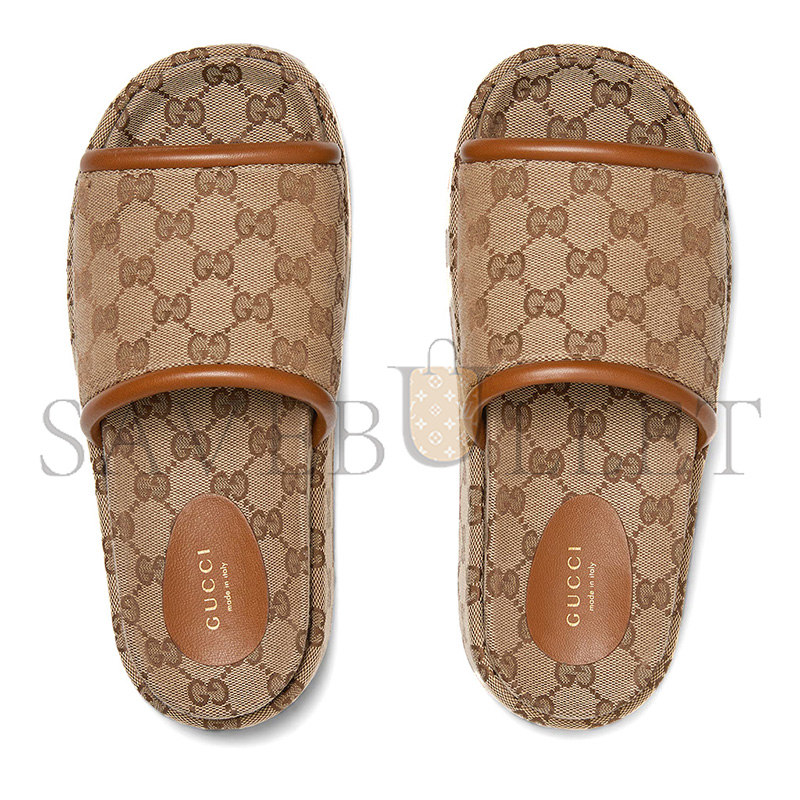 GUCCI WOMEN'S GG PLATFORM SANDAL 816797 GUCCI WOMEN'S GG PLATFORM SANDAL 816797
